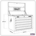 Heavy-Duty Topchest 5 Drawer - Khaki AP26059TK