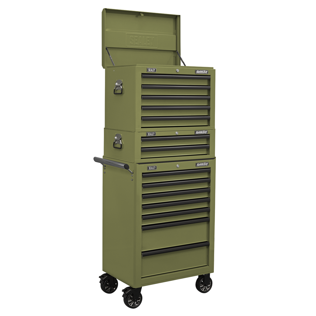 Mid-Box Tool Chest 2 Drawer - Khaki AP26029TK