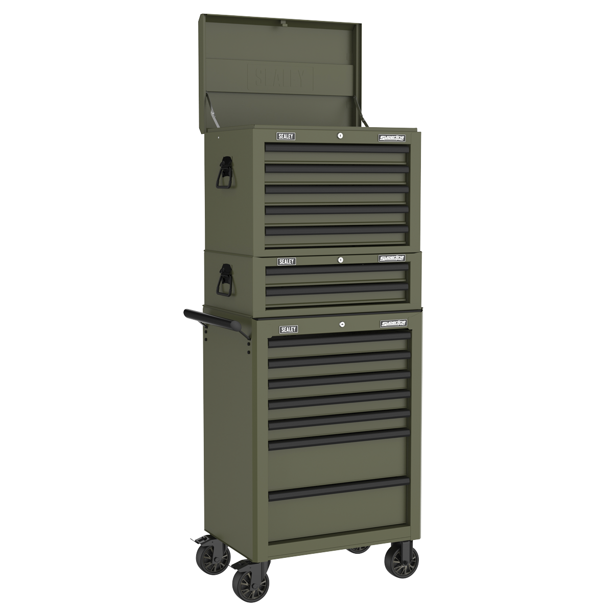 Mid-Box Tool Chest 2 Drawer - Khaki AP26029TK