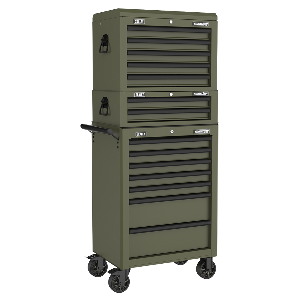 Mid-Box Tool Chest 2 Drawer - Khaki AP26029TK