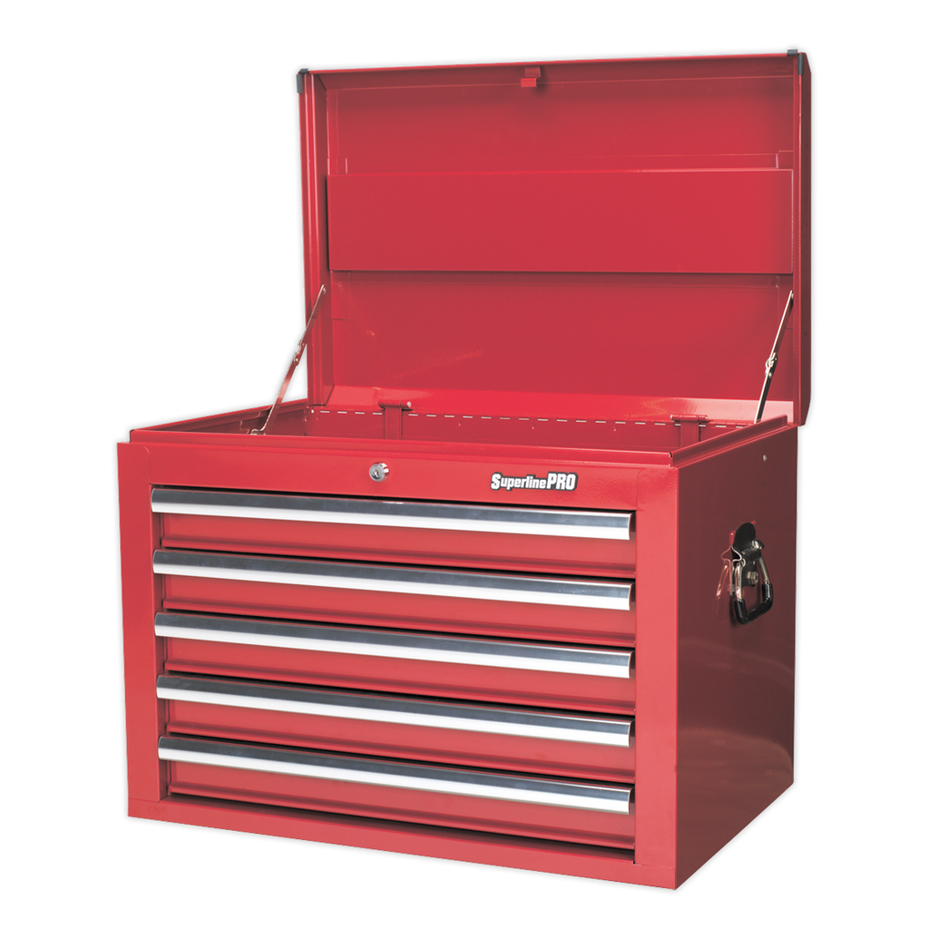 Topchest 5 Drawer - Red AP26059T