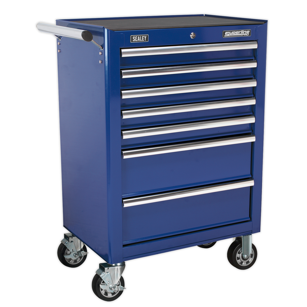Topchest, Mid-Box Tool Chest & Rollcab Combination 14 Drawer - Blue APSTACKTC