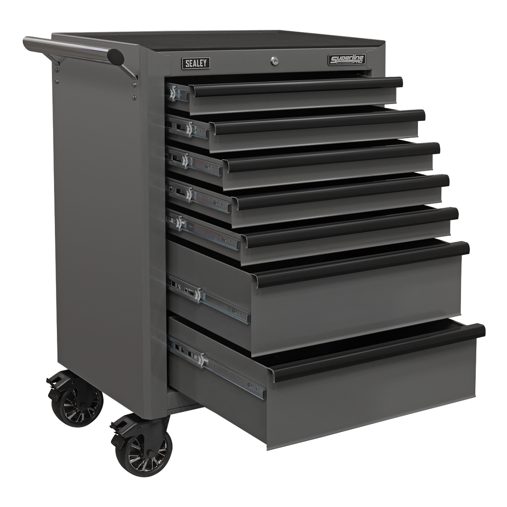 Rollcab 7 Drawer - Grey/Black AP26479TG
