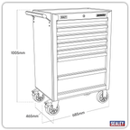 Rollcab 7 Drawer - Green/Black AP26479THV