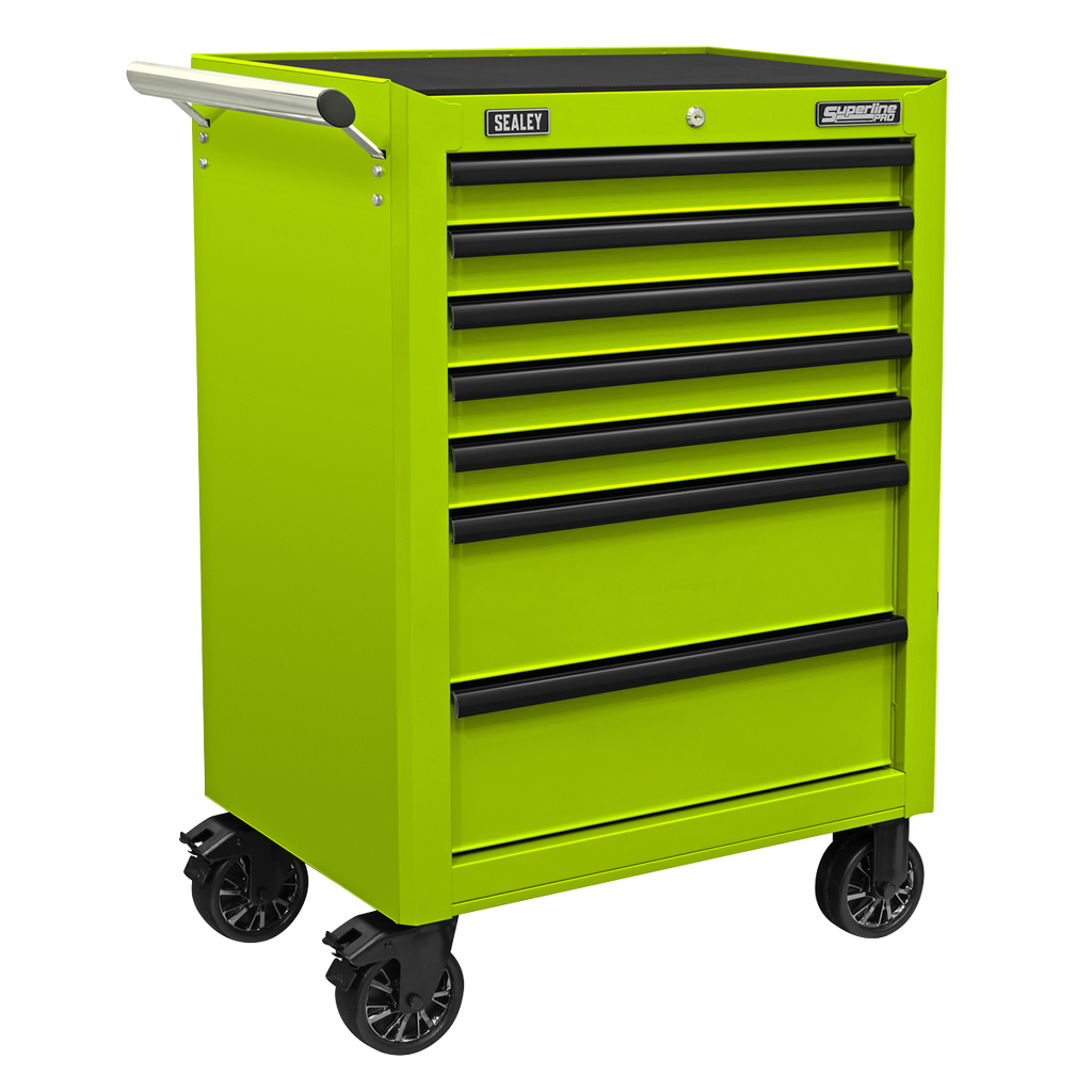 Rollcab 7 Drawer - Green/Black AP26479THV