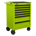 Rollcab 7 Drawer - Green/Black AP26479THV