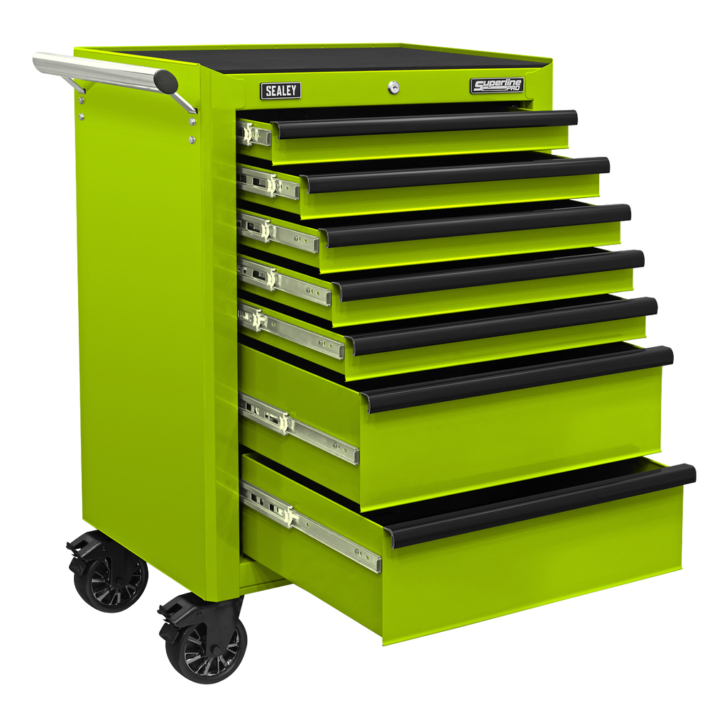 Rollcab 7 Drawer - Green/Black AP26479THV