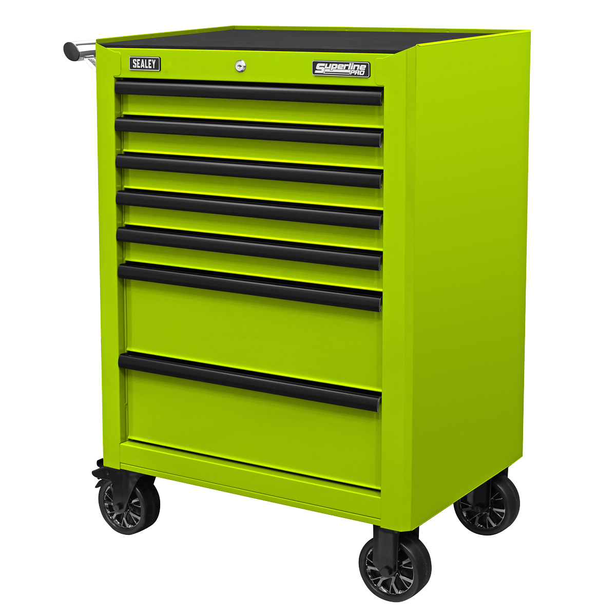 Rollcab 7 Drawer - Green/Black AP26479THV