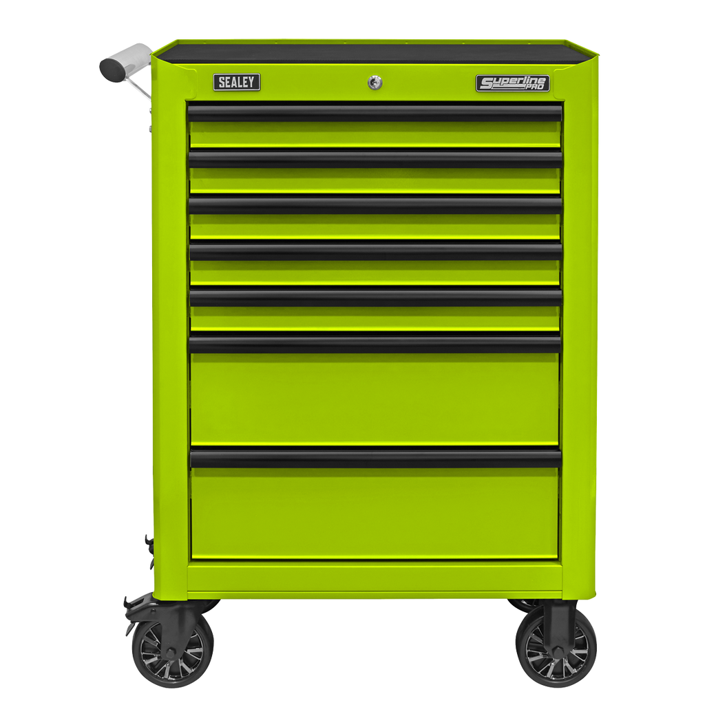 Rollcab 7 Drawer - Green/Black AP26479THV