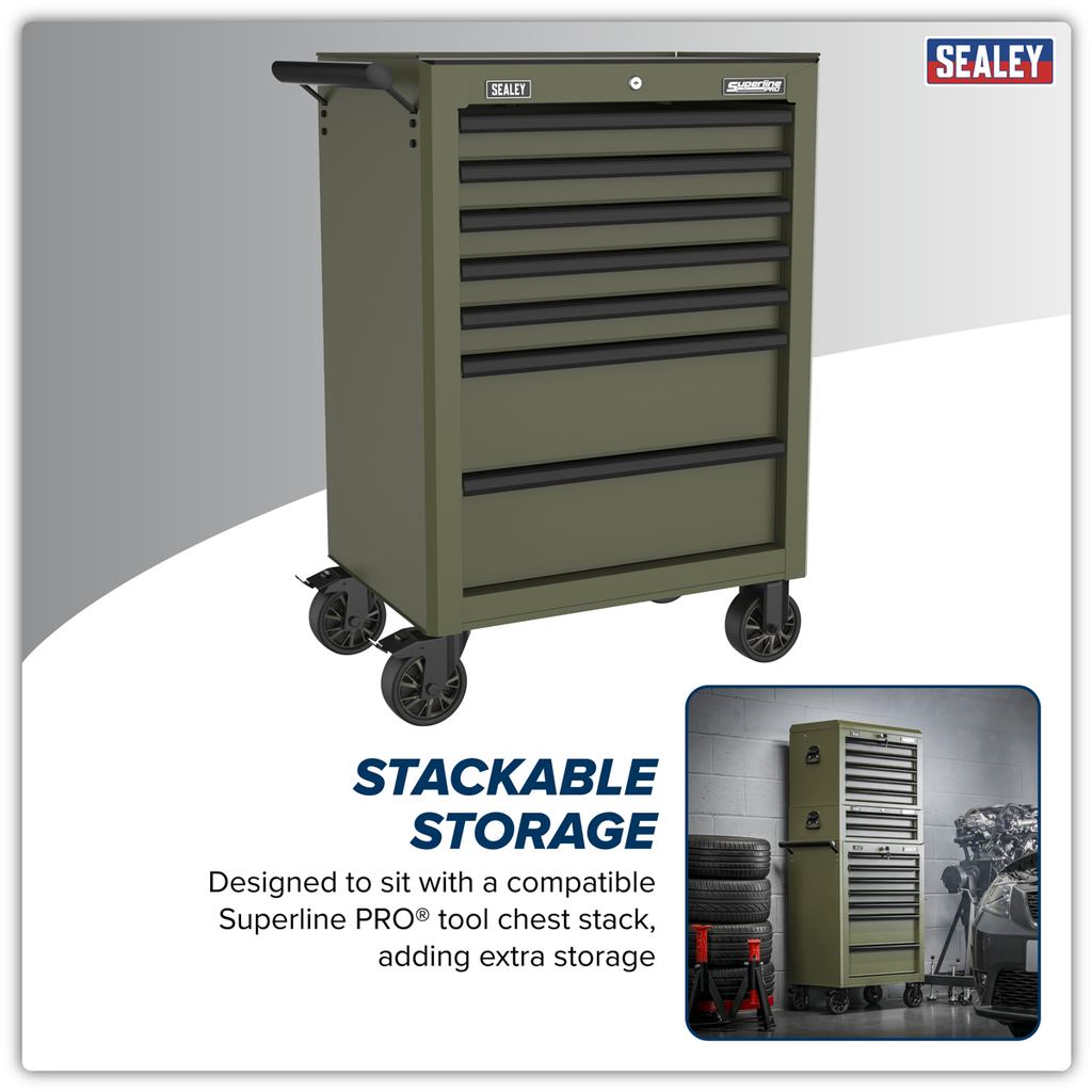 Heavy-Duty Rollcab 7 Drawer - Khaki AP26479TK