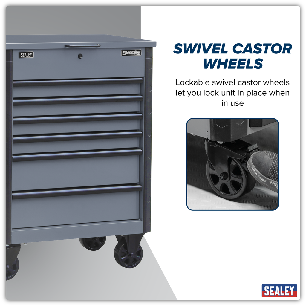 Tool Trolley 6 Drawer - Grey AP266G