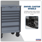 Tool Trolley 6 Drawer - Grey AP266G