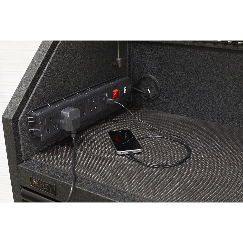 Tower Cabinet with 9 Soft Close Drawers & Power Bar 690mm AP2709BE