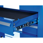 Retro Style Rollcab 4 Drawer - Blue with White Stripes AP28204BWS