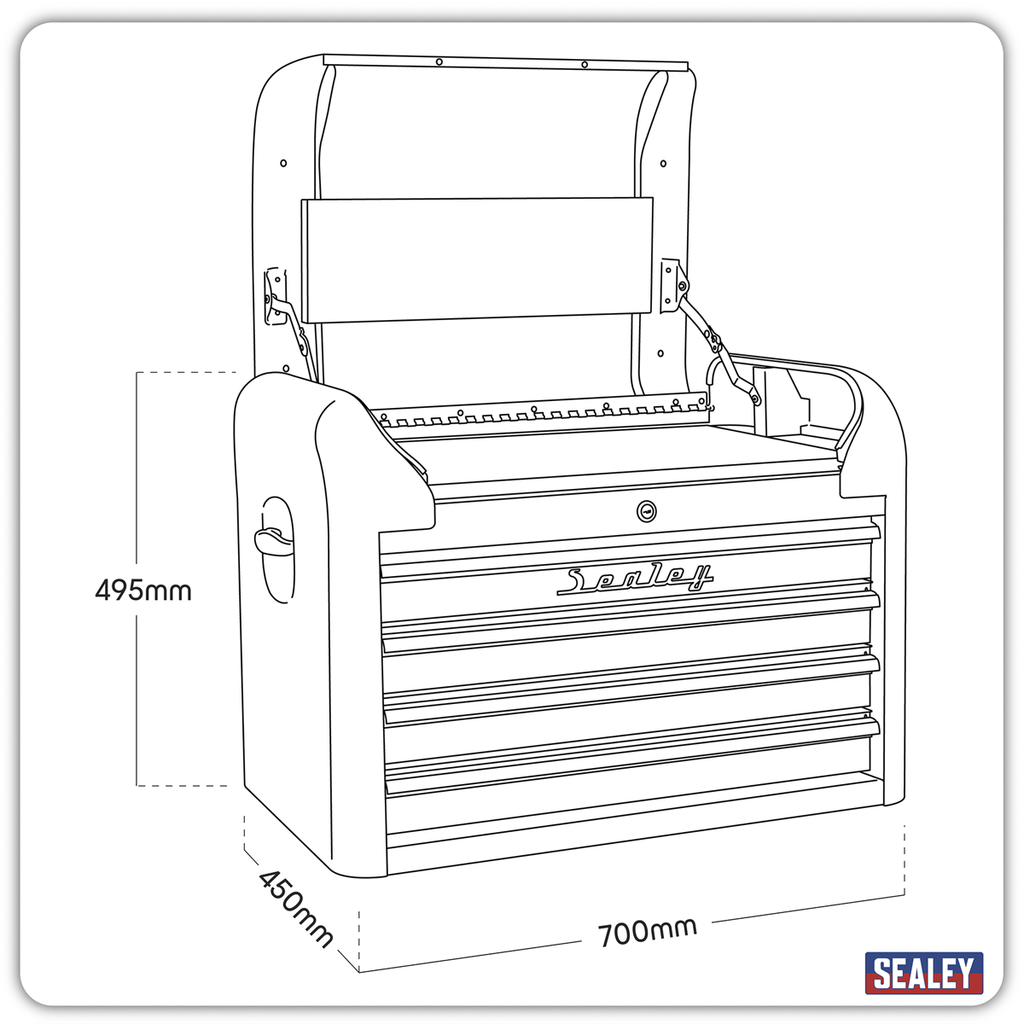 Retro Style Topchest 4 Drawer AP28104
