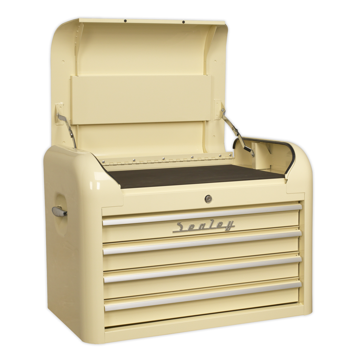Retro Style Topchest, Mid-Box Tool Chest & Rollcab Combination 10 Drawer - Cream AP28COMBO2