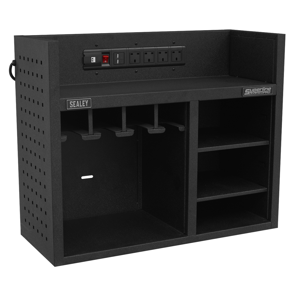 Power Tool Storage Rack with Power Bar AP30SRBE