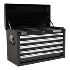 Topchest & Rollcab Combination 10 Drawer with 148pc Tool Kit - Black APCOMBOBBTK56
