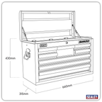 Topchest 8 Drawer - Black AP33089B