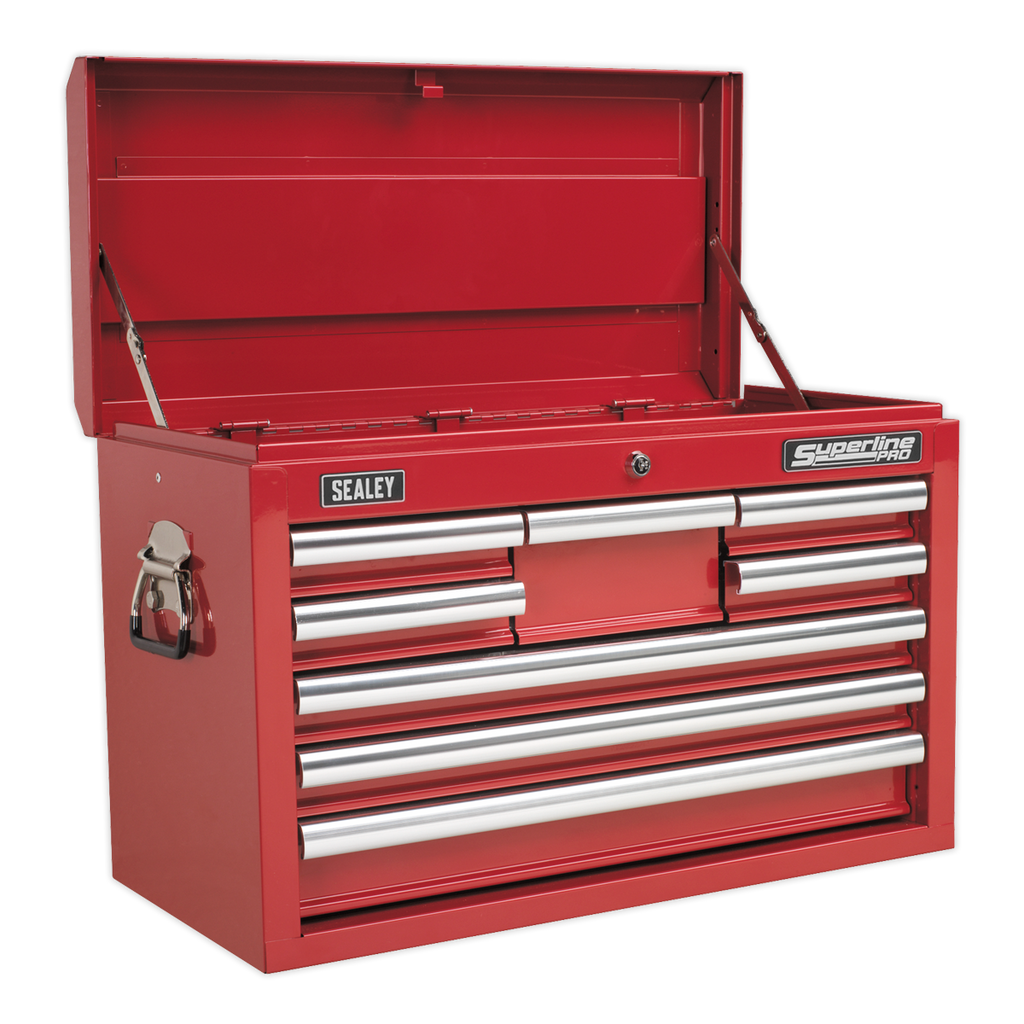 Topchest & Rollcab Combination 15 Drawer with 148pc Tool Kit - Red APCOMBOBBTK57