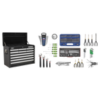 Topchest 10 Drawer with 140pc Tool Kit - Black AP33109BCOMBO