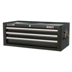 Mid-Box Tool Chest 3 Drawer - Black AP33339B