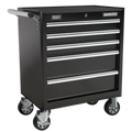 Rollcab 5 Drawer - Black AP33459B