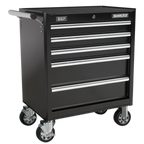 Topchest & Rollcab Combination 10 Drawer with 148pc Tool Kit - Black APCOMBOBBTK56