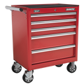 Rollcab 5 Drawer - Red AP33459