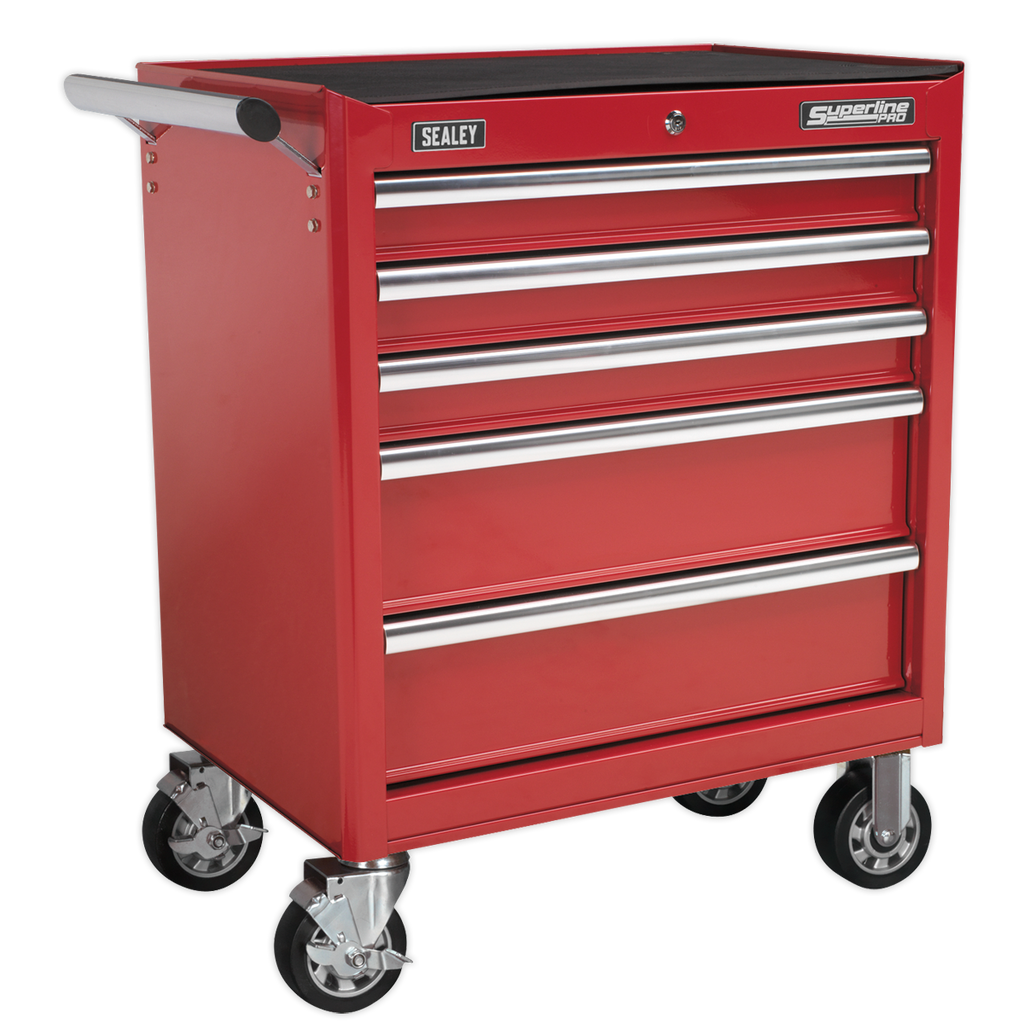 Topchest & Rollcab Combination 10 Drawer with 148pc Tool Kit - Red APCOMBOBBTK55