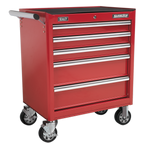Topchest & Rollcab Combination 10 Drawer with 148pc Tool Kit - Red APCOMBOBBTK55