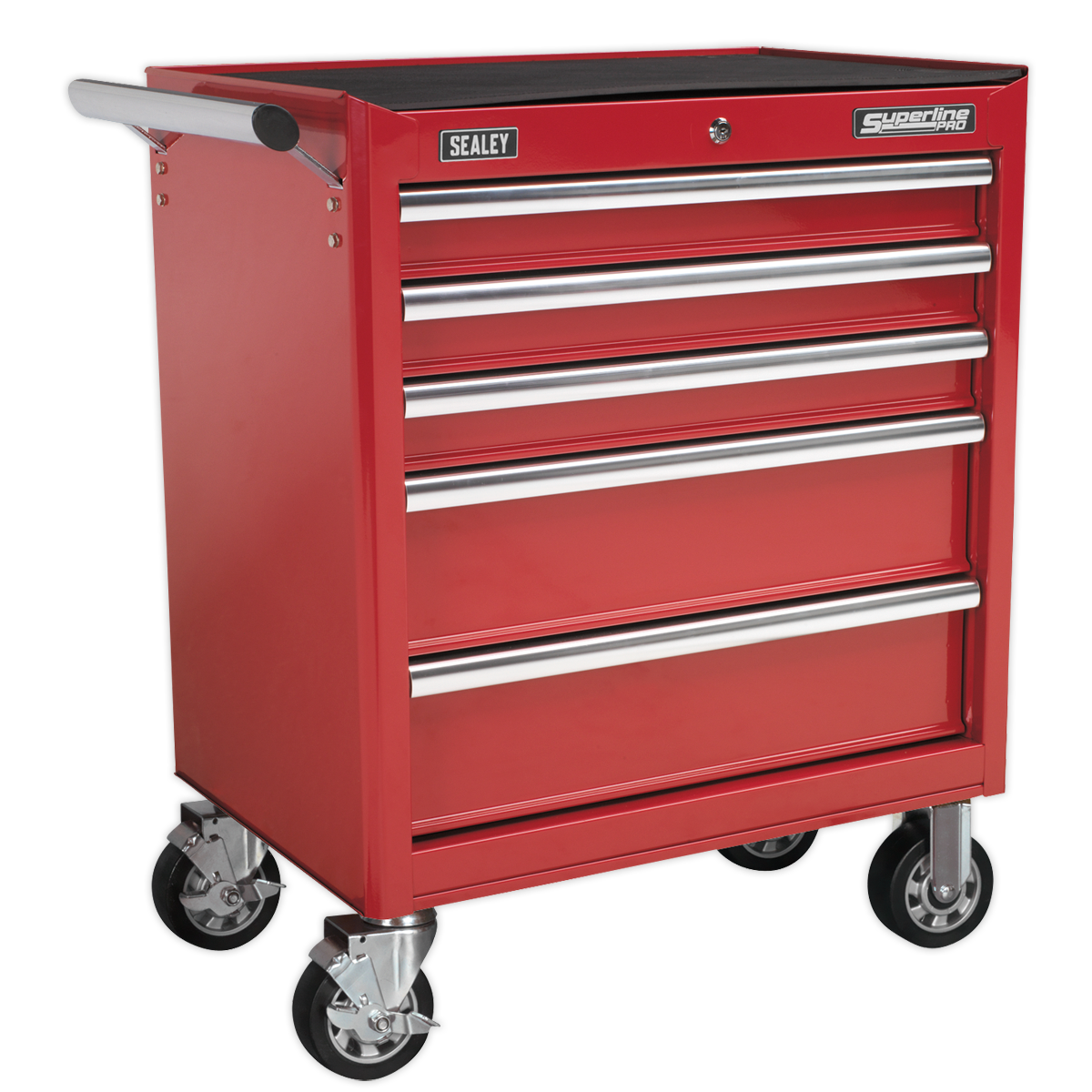 Topchest & Rollcab Combination 10 Drawer with 148pc Tool Kit - Red APCOMBOBBTK55