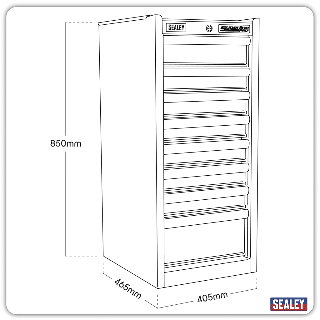 Hang-On Chest 8 Drawer - Red AP33589