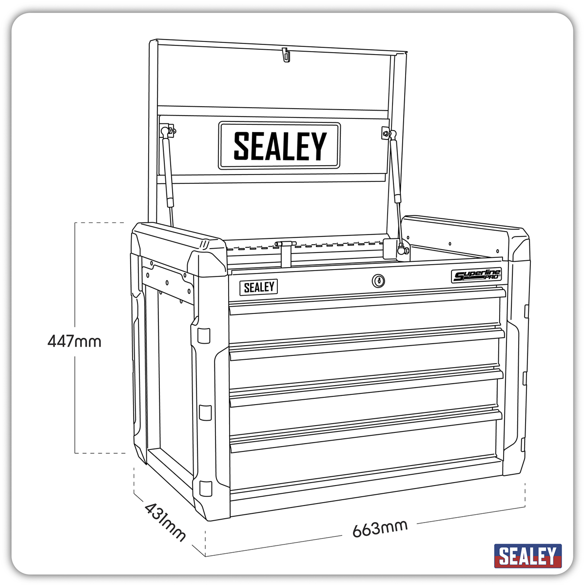 Topchest 4 Drawer AP3401