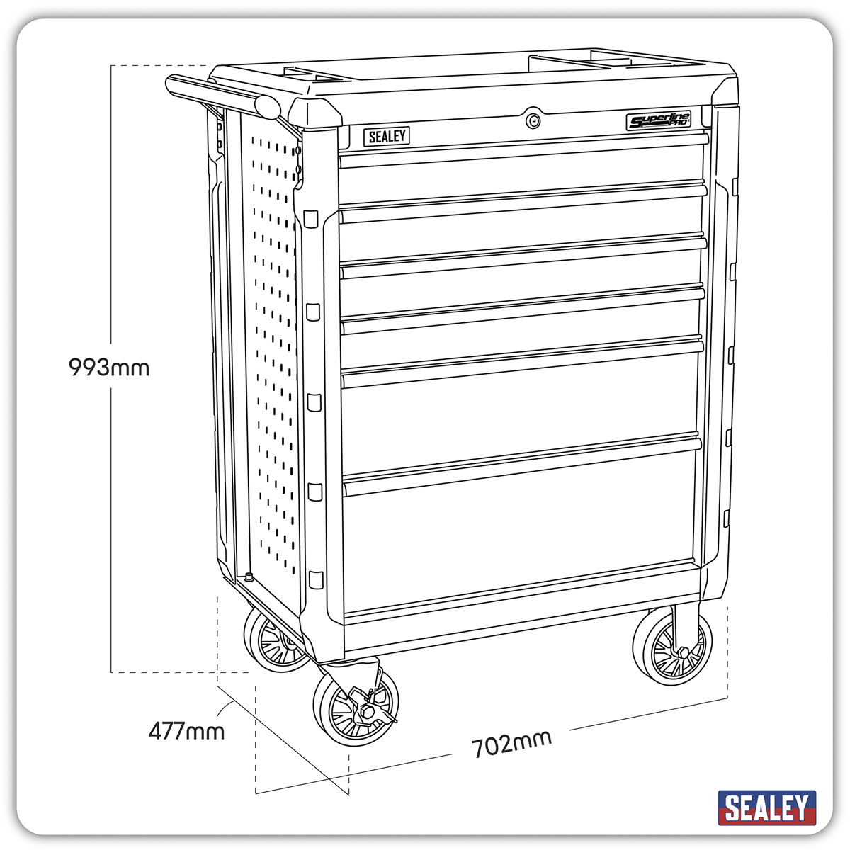 Rollcab 6 Drawer AP3406