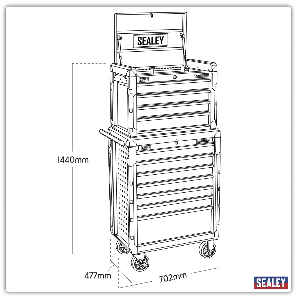 Topchest & Rollcab Combination 11 Drawer AP3411STACK