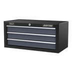 Mid-Box Tool Chest 3 Drawer - Black/Grey AP3503TB