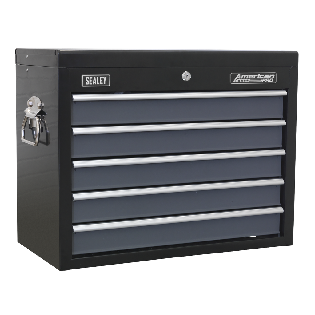 Topchest 5 Drawer - Black/Grey AP3505TB