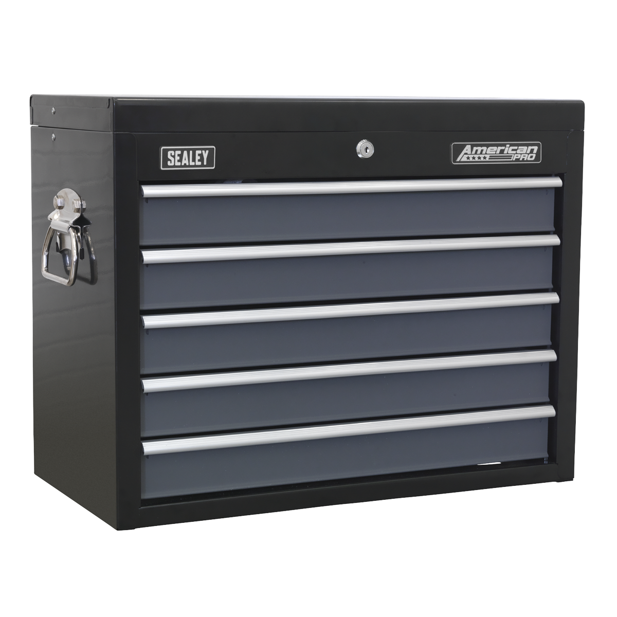 Topchest 5 Drawer - Black/Grey AP3505TB
