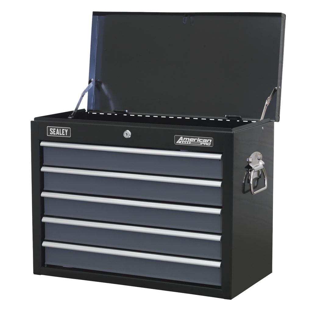 Topchest 5 Drawer - Black/Grey AP3505TB