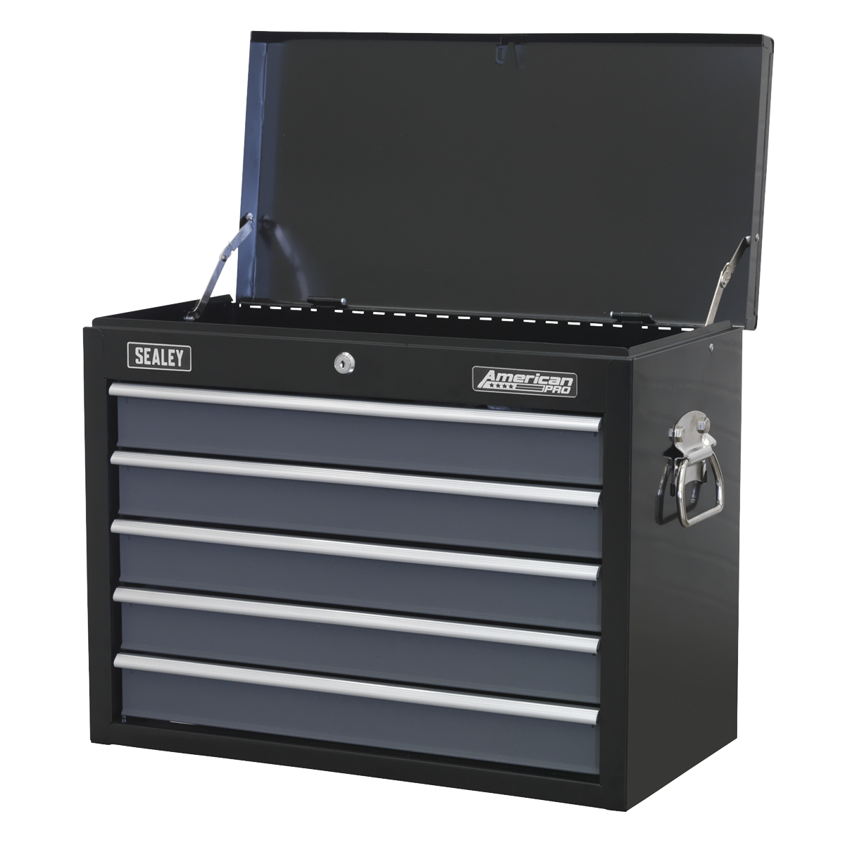 Topchest 5 Drawer - Black/Grey AP3505TB