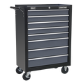 Rollcab 8 Drawer - Black/Grey AP3508TB