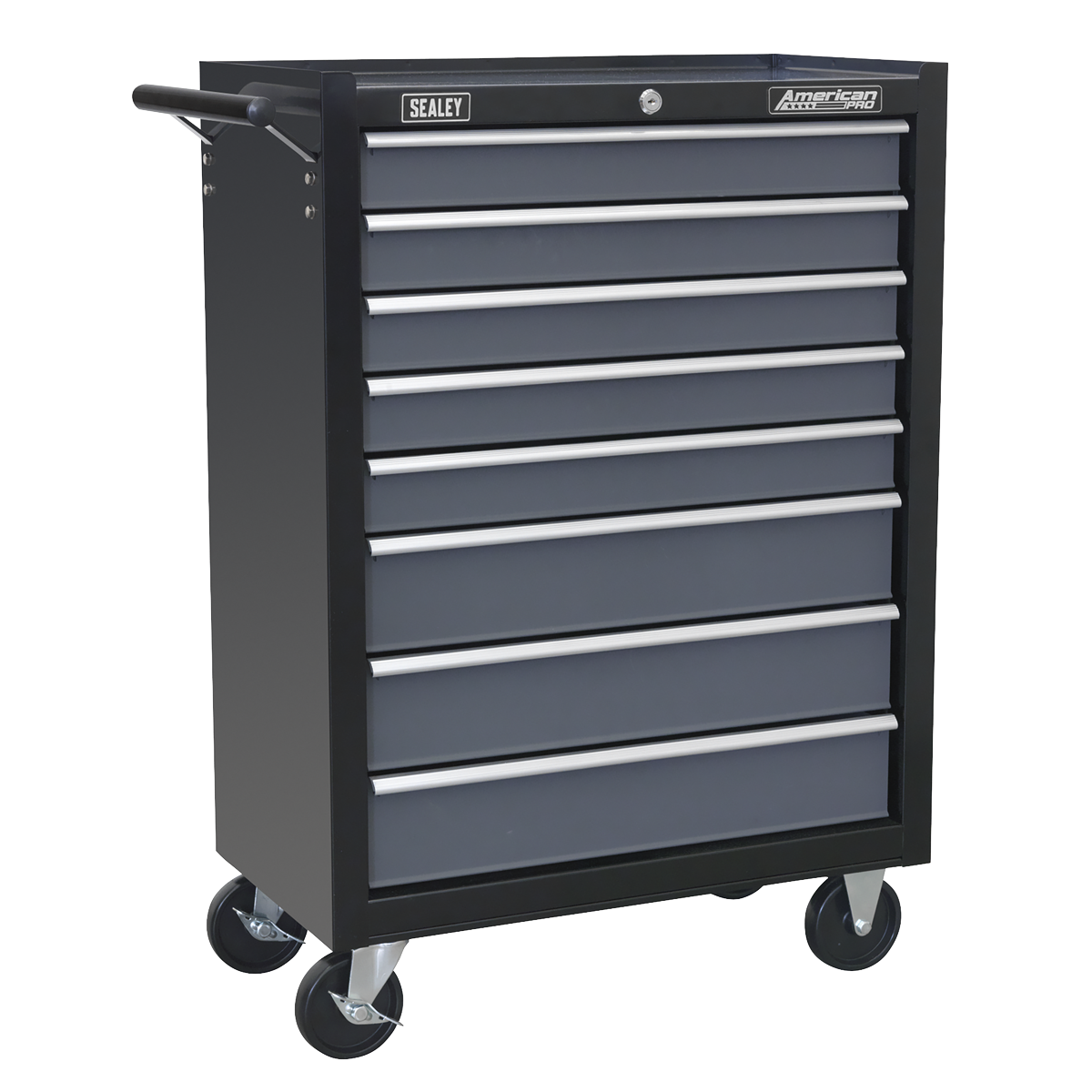 Rollcab 8 Drawer with 145pc Tool Kit - Black/Grey AP35TBCOMBO3