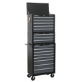Tool Chest Combination 16 Drawer - Black/Grey AP35STACK
