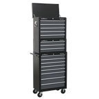 Tool Chest Combination 16 Drawer - Black/Grey AP35STACK