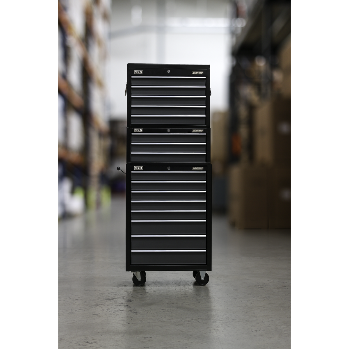 Tool Chest Combination 16 Drawer - Black/Grey AP35STACK