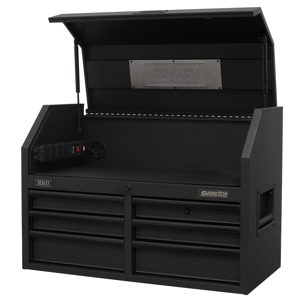 Topchest with 6 Soft Close Drawers & Power Bar 910mm AP3607BE
