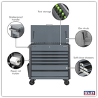 Tool Trolley 6 Drawer - Grey AP366G