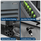 Tool Trolley 6 Drawer - Grey AP366G