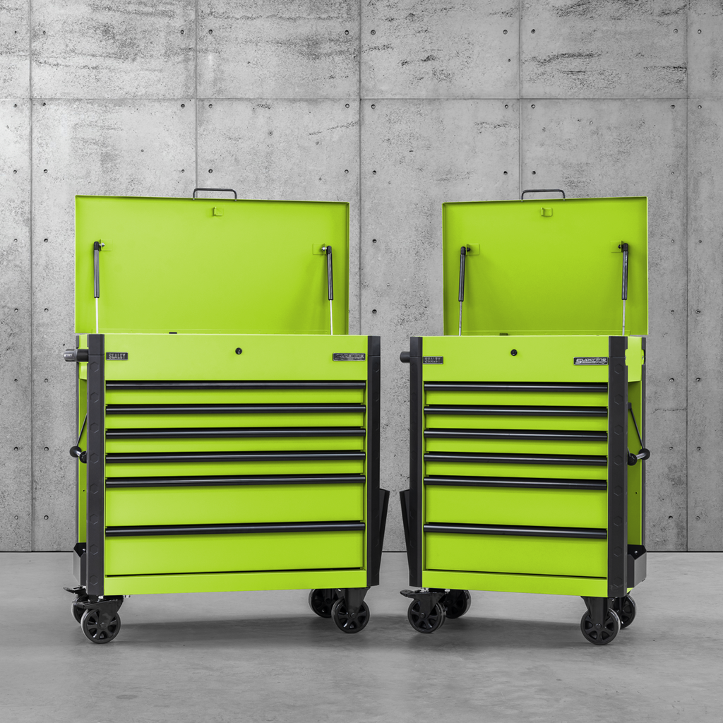 Tool Trolley 6 Drawer - Green AP366HV